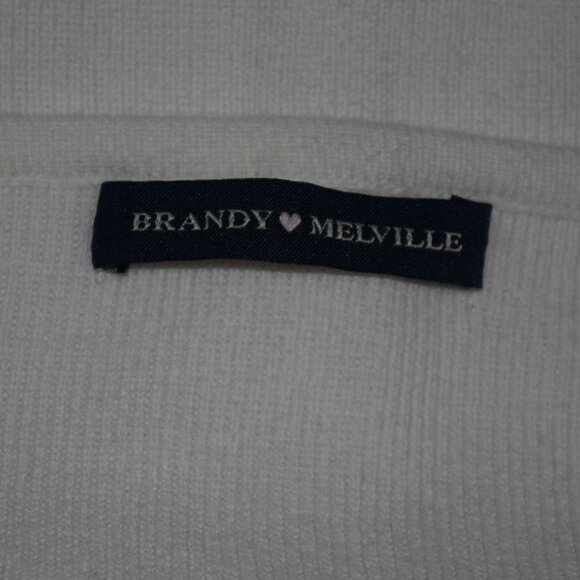 Brandy Melville Paige Top Women's Crop Top Button Cardigan - Picture 2 of 7